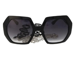Óculos de Sol Feminino Guess Preto Geométrico GU7786 01B 57 - comprar online