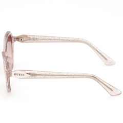 Óculos de Sol Infantil Guess Nude Cristal/Glitter Gatinho/Redondo GU9239 59F 48
