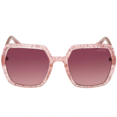 Óculos de Sol Infantil Guess Rosa Cristal/Glitter Quadrado GU9241 74T 49