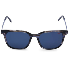 Óculos de Sol Masculino Hugo Boss Mesclado Marrom/Azul Retangular/Redondo HG1036S 38IKU 51
