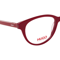 Armação para Óculos Feminino Hugo Boss Vermelho Gatinho/Redondo HG1044 C9A 53