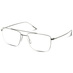 Armação para Óculos Masculino Porsche Design Cinza Chumbo Clássico com Travessão P8381 A 57