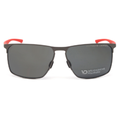 Óculos de Sol Masculino Porsche Design Cinza Chumbo Retangular P8964 B 61