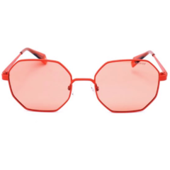 Óculos de Sol Feminino Polaroid Vermelho Geométrico PLD6067S 2M5HE 53