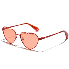 Óculos de Sol Infantil Polaroid Vermelho Coração PLD6124S 2M5HE 54