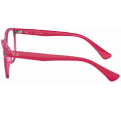Armação para Óculos Infantil Ray-Ban Rosa Cristal Redondo/Quadrado RB11582L 3796 49