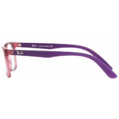 Armação para Óculos Infantil Ray-Ban Bordo Cristal Quadrado RB1611L 3896 50