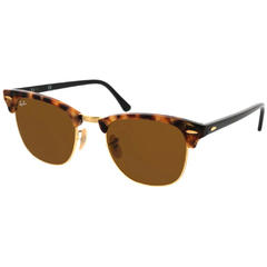 Óculos de Sol Unissex Ray-Ban Mesclado Marrom/Dourado Clubmaster RB3016 1160 51