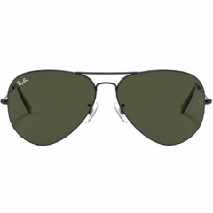 Óculos de Sol Masculino Ray-Ban Preto Brilho Aviador RB3026L L2821 62 - comprar online