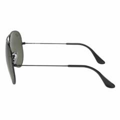 Óculos de Sol Masculino Ray-Ban Preto Brilho Aviador RB3026L L2821 62 na internet