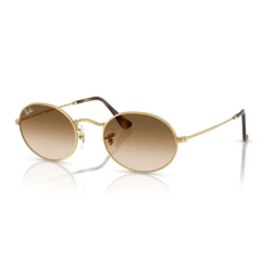 Óculos de Sol Unissex Ray-Ban Dourado Oval RB3547 001/51 54