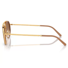 Óculos de Sol Feminino Ray-Ban Nude/Dourado Redondo RB3765 001/51 53
