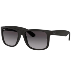 Óculos de Sol Masculino Ray-Ban Preto Fosco Retangular RB4165L 601/8G 55