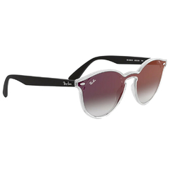 Óculos de Sol Feminino Ray-Ban Incolor Redondo/Gatinho RB4380N 6355/U0 50