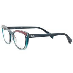 Armação para Óculos Feminino Ray-Ban Rosa Baby/Azul/Cristal Gatinho RB5366 5834 54