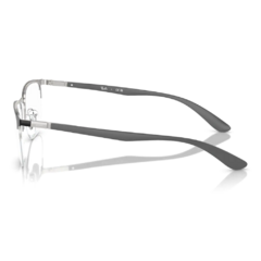Armação para Óculos Masculino Ray-Ban Preto/Cromado Quadrado RB6513 3163 55