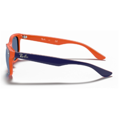 Óculos de Sol Infantil Ray-Ban Azul Marinho/Laranja Quadrado RB9052S 178/80 48