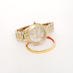 Relógio de Pulso Feminino Technos Dourado Redondo F03101AA/K4W