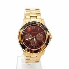 Relógio de Pulso Feminino Technos Dourado Redondo 6P29IH/4M