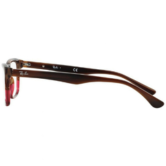 Armação para Óculos Feminino Ray-Ban Mesclado Marrom/Vermelho Retangular RX5279 5541 55