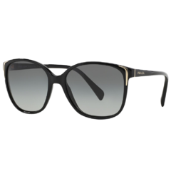 Óculos de Sol Feminino Prada Preto Quadrado SPR01O 1AB-3M1 55