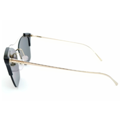 Óculos de Sol Feminino Prada Preto/Dourado Gatinho SPR21U KUI-5S0 57