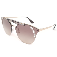 Óculos de Sol Feminino Prada Dourado/Tartaruga Redondo SPR53U C3O-3D0 42