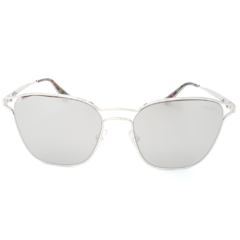 Óculos de Sol Feminino Prada Cromado Quadrado SPR54T 1BC-2B0 55