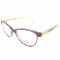 Armação para Óculos Feminino Carolina Herrera Roxo Cristal Gatinho VHE677 06XD 53