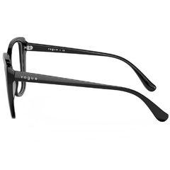 Óculos de Grau Feminino Vogue Preto Quadrado/Gatinho VO5413 W44 54