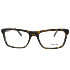 Óculos de Grau Masculino Prada Tartaruga Fosco Quadrado VPR06R HAQ-1O1 55
