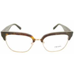 Óculos de Grau Unissex Prada Tartaruga/Dourado Quadrado VPR30R 2AU-1O1 52