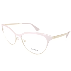 Óculos de Grau Feminino Prada Rosa Claro Gatinho VPR55S UF5-1O1 54