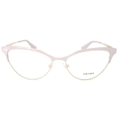 Óculos de Grau Feminino Prada Rosa Claro Gatinho VPR55S UF5-1O1 54