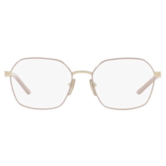 Óculos de Grau Feminino Prada Nude/Dourado Hexagonal VPR55Y 09Y-1O1 53