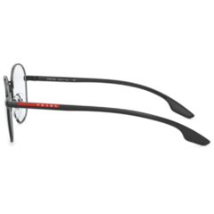 Óculos de Grau Masculino Prada Linea Rossa Preto Redondo VPS51N 1AB-1O1 53