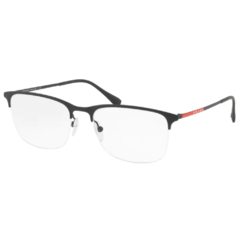 Óculos de Grau Masculino Prada Linea Rossa Preto Retangular/Nylon VPS54I DG0-1O1 55