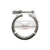 ABRAÇADEIRA V-BAND / V-CLAMP 3 1/2" INOX - METAL HORSE