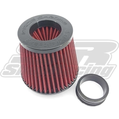 FILTRO ESPORTIVO DUPLO FLUXO 2 1/2" E 3" VERMELHO - RACE CHROME - comprar online