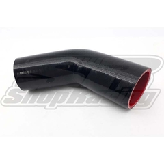 MANGOTE SILICONE CURVA 45° 2 1/2" ( 63MM ) x 100MM PRETO - BEEP TURBO - comprar online