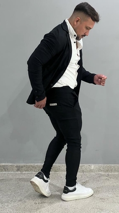 conjunto masculino blazer e calça preto - loja online