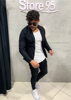 conjunto masculino blazer e calça preto