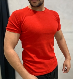 camiseta masculina basica canelada - - store95