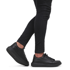 tenis sneaker casual idealle - all black - store95