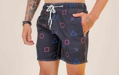 shorts swin floral tectel com elastano na internet