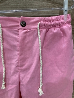 shorts de linho sw - rosa - store95