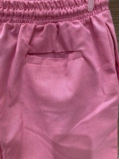 shorts de linho sw - rosa na internet