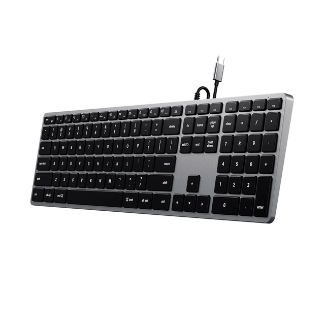 Teclado aluminio retroiluminado W3 ingles USB C slim Satechi