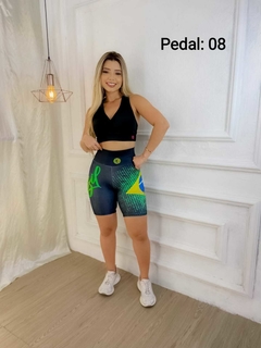 SHORT PEDAL SUBLIMADO - SELEÇÃO BRASILEIRA - Sukira Fitness