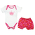 Conjunto Body Silk e Shorts Estampado de Princesa